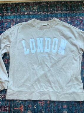 Scotch & Soda Beige Sweatshirt with White